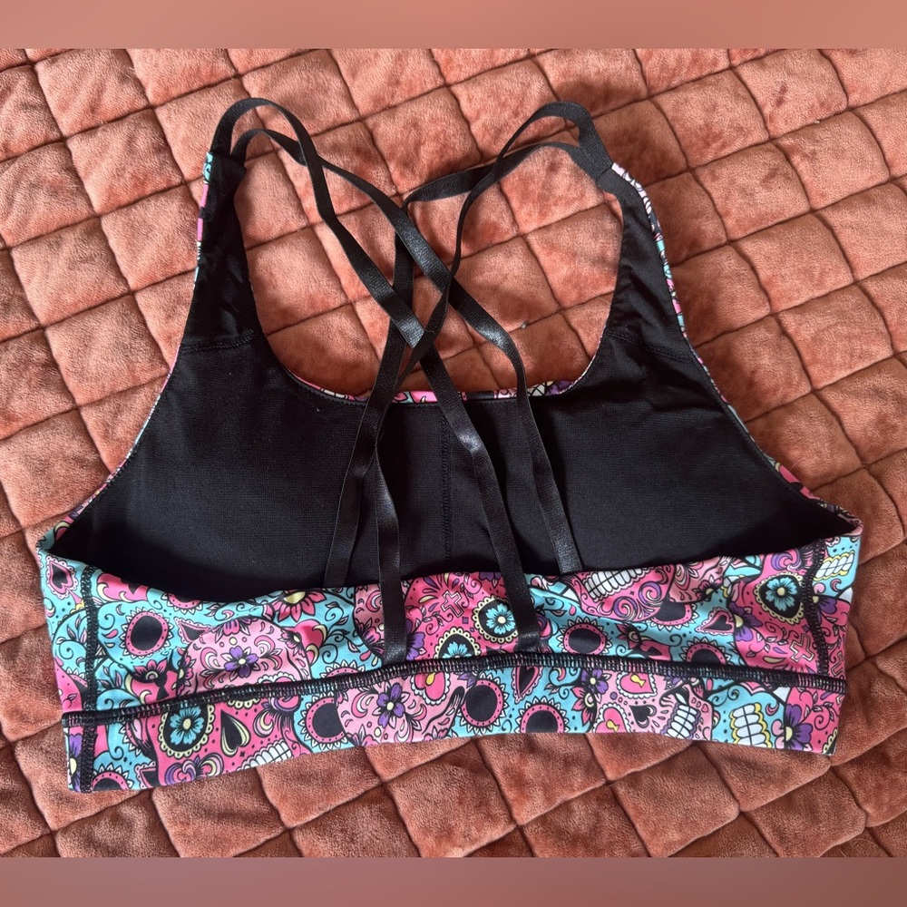 2 PIECE SET!! 💀💖 Constantly Varied Skull Spandex Leggings & Bra - Picture 5 of 8